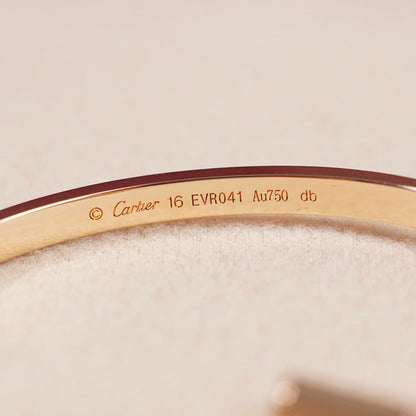 [Lumi Jewelry]LOVE BRACELET 3.65MM 6 DIAMONDS