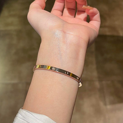 [Lumi Jewelry]LOVE BRACELET 3.65MM 6 DIAMONDS
