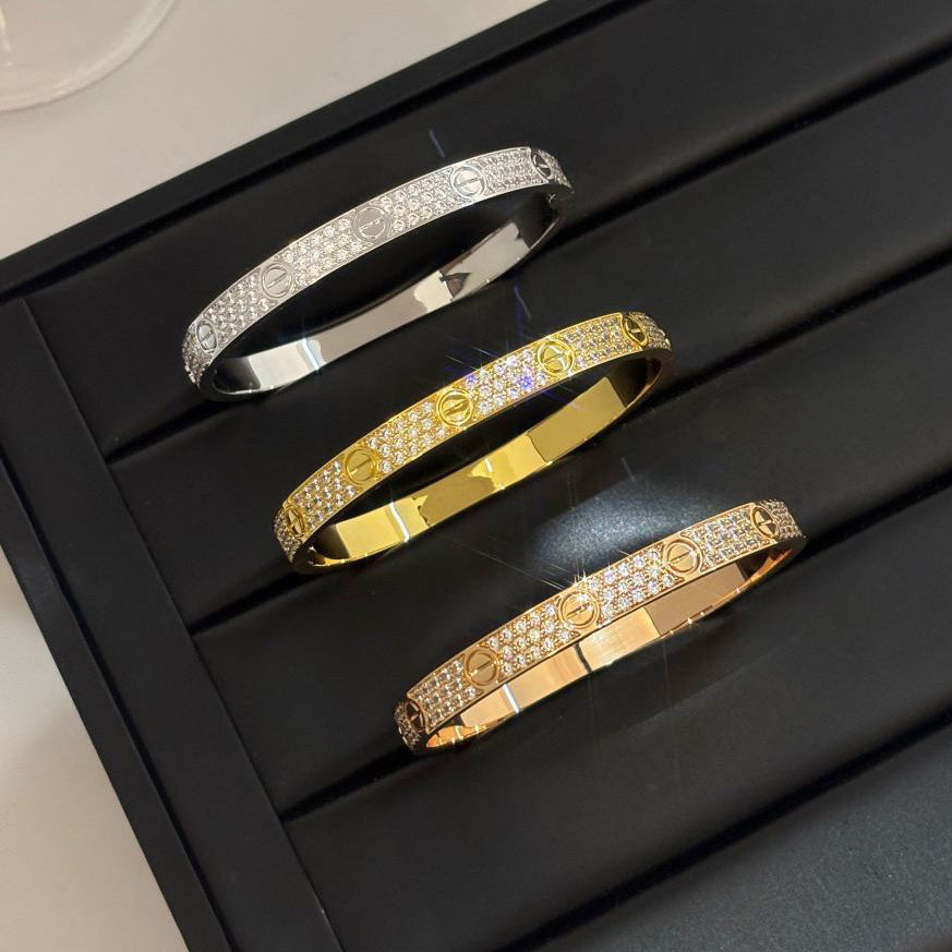 [Lumi Jewelry]LOVE BRACELET 6.1MM DIAMOND-PAVED