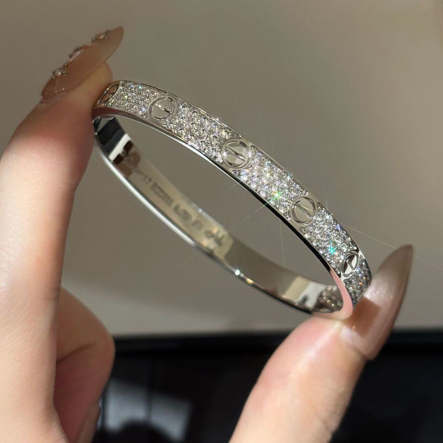 [Lumi Jewelry]LOVE BRACELET 6.1MM DIAMOND-PAVED