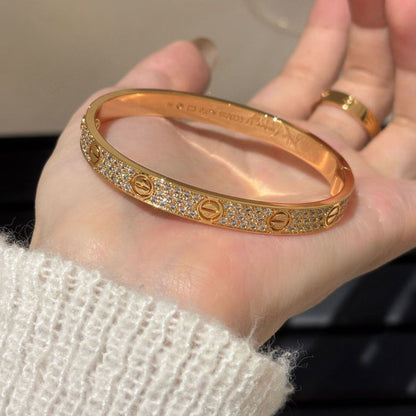 [Lumi Jewelry]LOVE BRACELET 6.1MM DIAMOND-PAVED