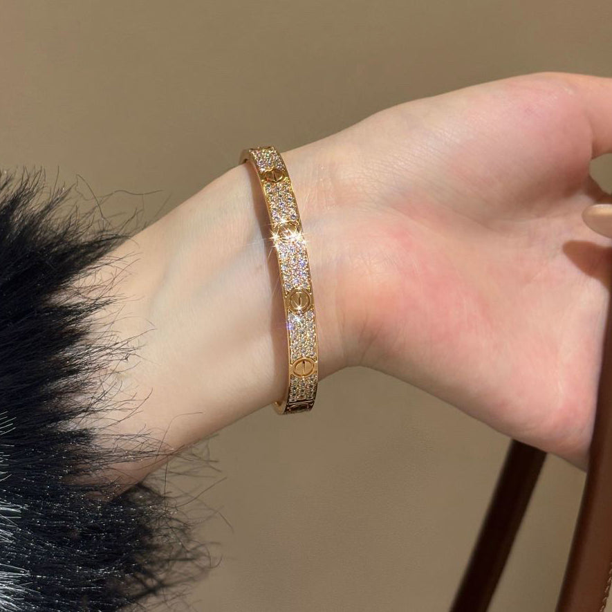 [Lumi Jewelry]LOVE BRACELET 6.1MM DIAMOND-PAVED