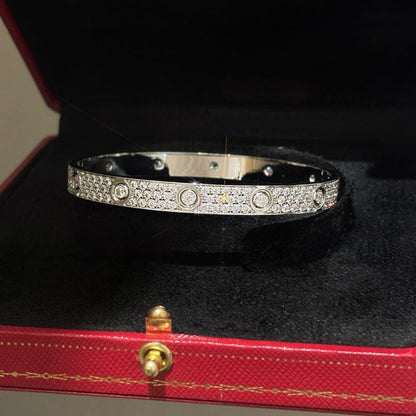 [Lumi Jewelry]LOVE BRACELET 6.1MM DIAMOND-PAVED 10 BIG DIAMONDS