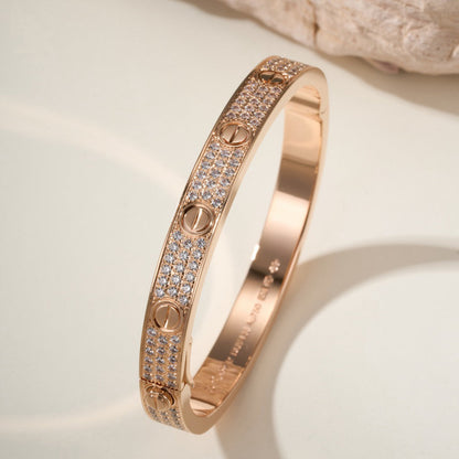 [Lumi Jewelry]LOVE BRACELET 6.1MM DIAMOND-PAVED