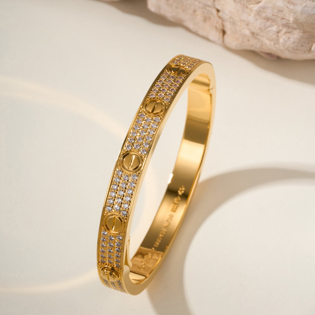[Lumi Jewelry]LOVE BRACELET 6.1MM DIAMOND-PAVED