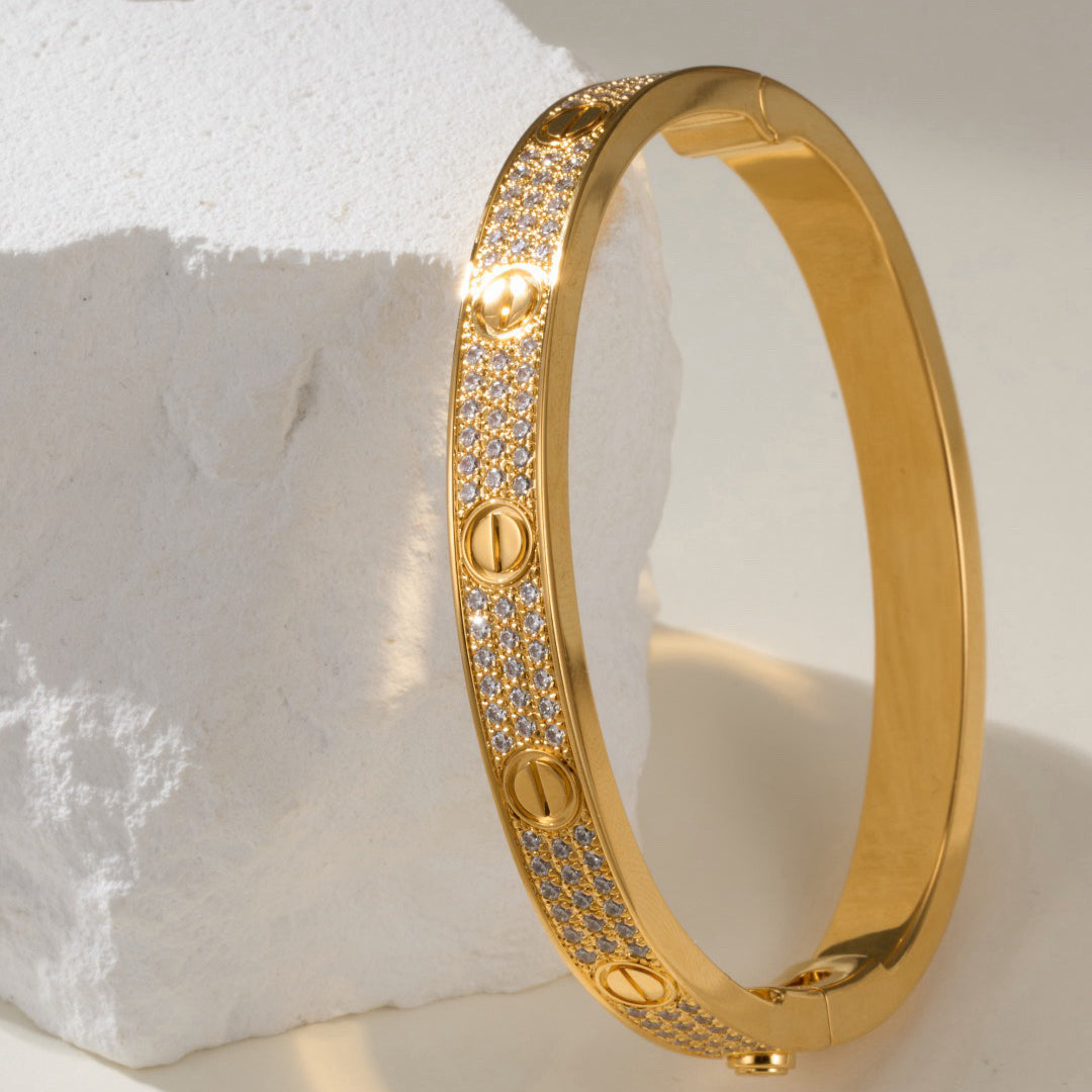 [Lumi Jewelry]LOVE BRACELET 6.1MM DIAMOND-PAVED