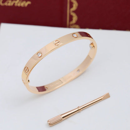 [Lumi Jewelry]LOVE BRACELET 6.1MM 4 DIAMONDS