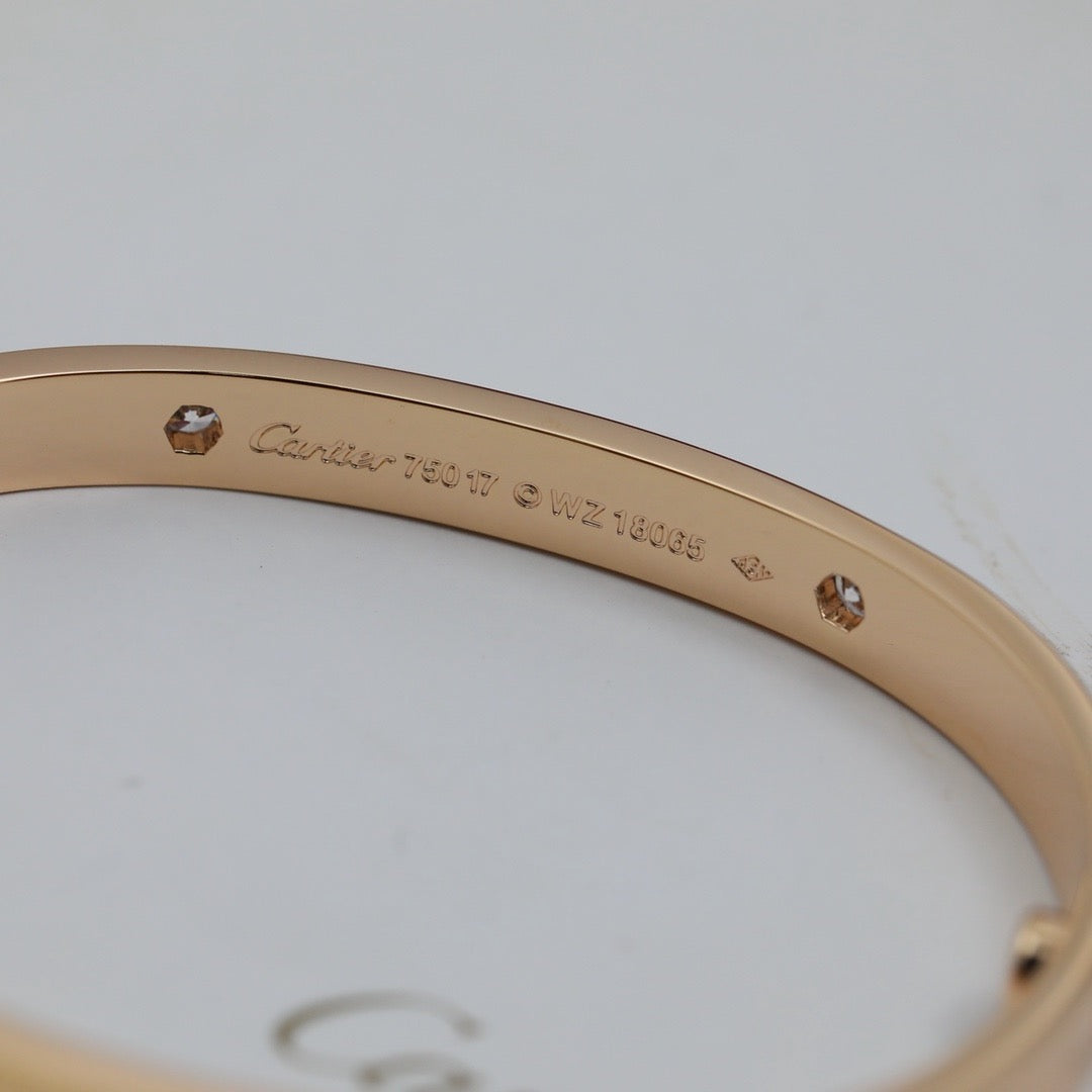 [Lumi Jewelry]LOVE BRACELET 6.1MM 4 DIAMONDS