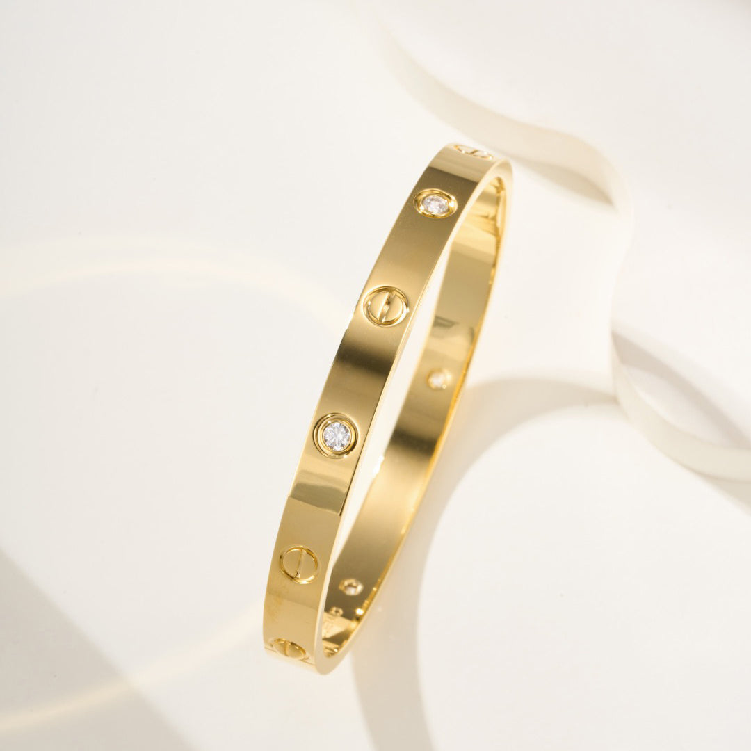 [Lumi Jewelry]LOVE BRACELET 6.1MM 4 DIAMONDS
