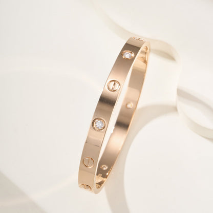[Lumi Jewelry]LOVE BRACELET 6.1MM 4 DIAMONDS