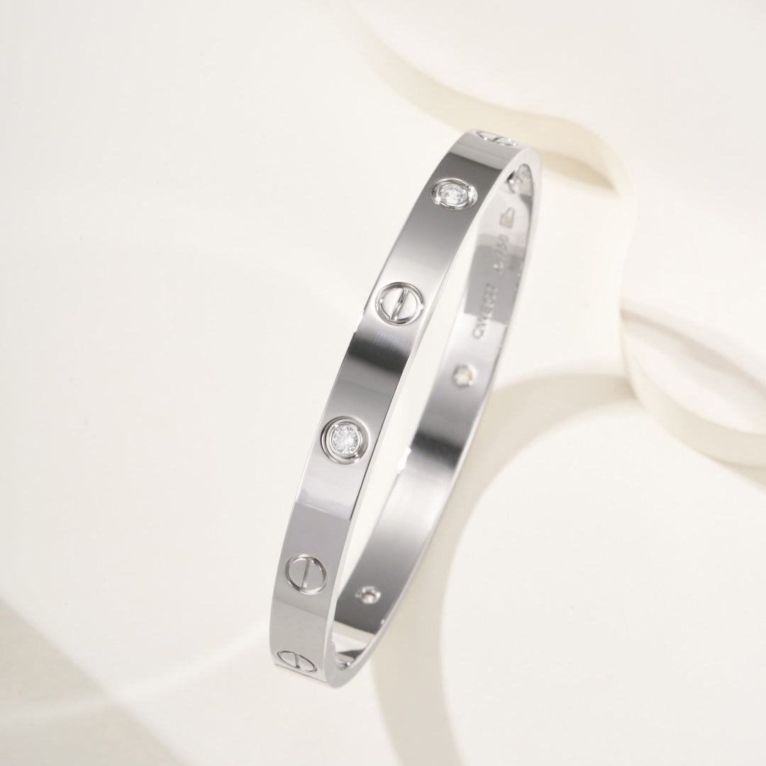 [Lumi Jewelry]LOVE BRACELET 6.1MM 4 DIAMONDS