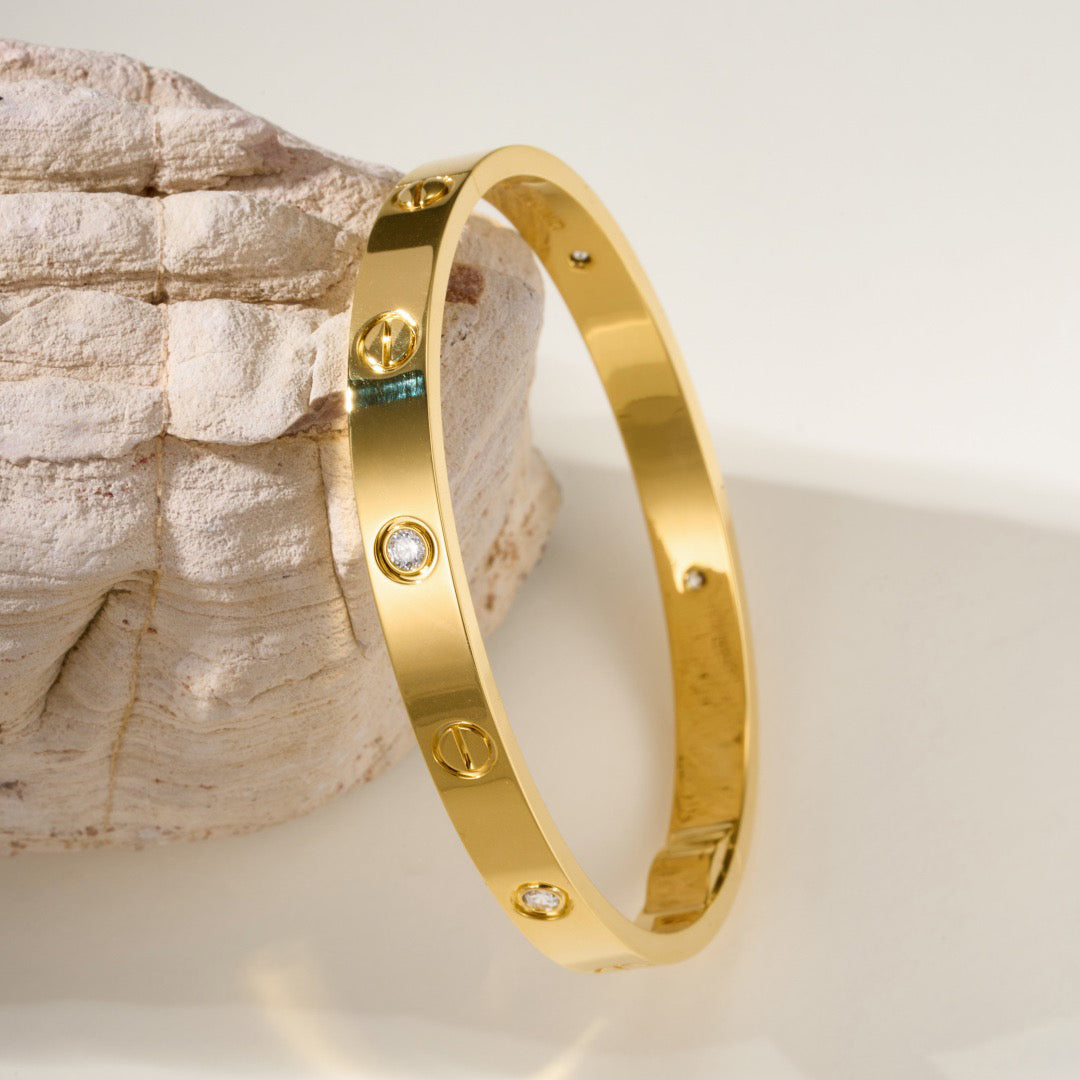 [Lumi Jewelry]LOVE BRACELET 6.1MM 4 DIAMONDS