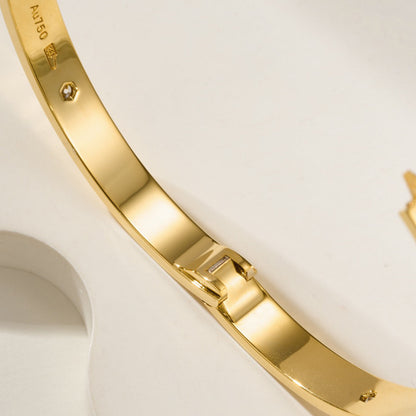 [Lumi Jewelry]LOVE BRACELET 6.1MM 4 DIAMONDS