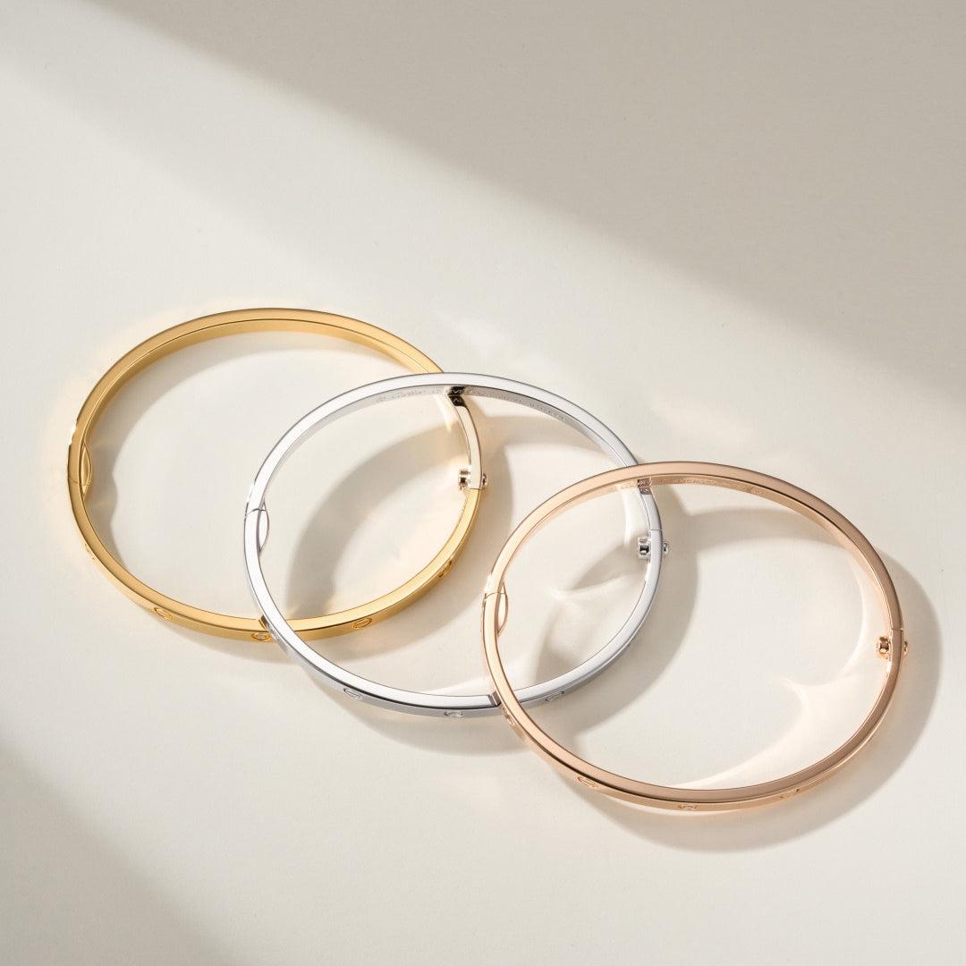 [Lumi Jewelry]LOVE BRACELET 3.65MM 6 DIAMONDS