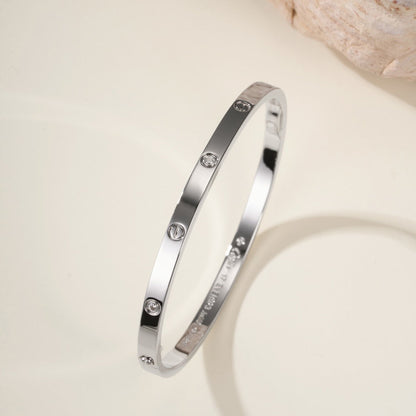 [Lumi Jewelry]LOVE BRACELET 3.65MM 6 DIAMONDS