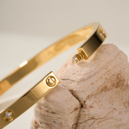 [Lumi Jewelry]LOVE BRACELET 3.65MM 6 DIAMONDS