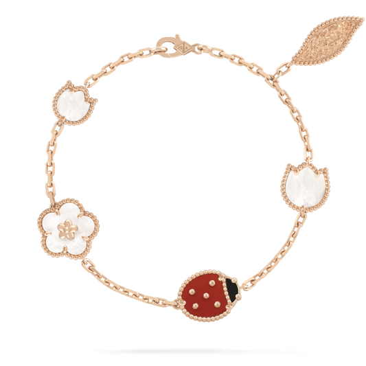 [Lumi Jewelry]LUCKY SPRING 5 MOTIF BRACELET