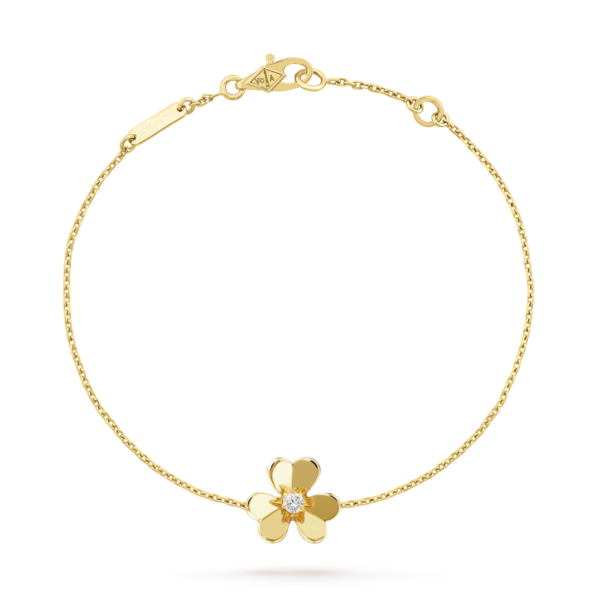 [Lumi Jewelry]FRIVOLE GOLD FLOWER PINK MALACHITE BRACELET