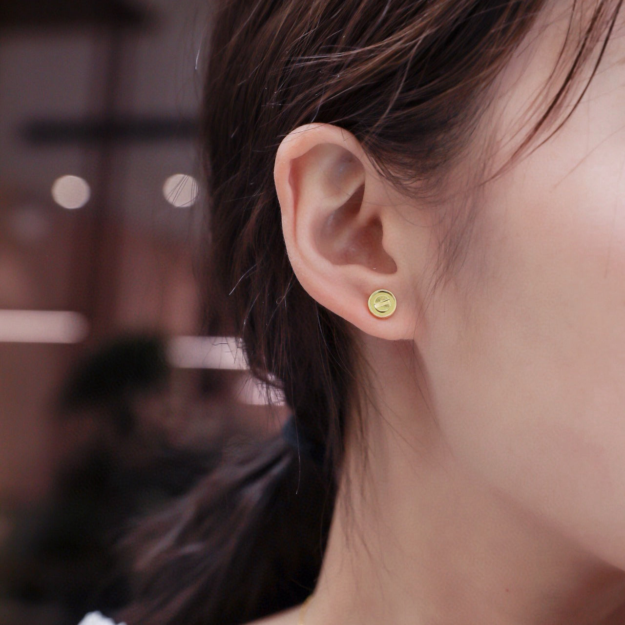 [Lumi Jewelry]LOVE EARRINGS 7.2MM