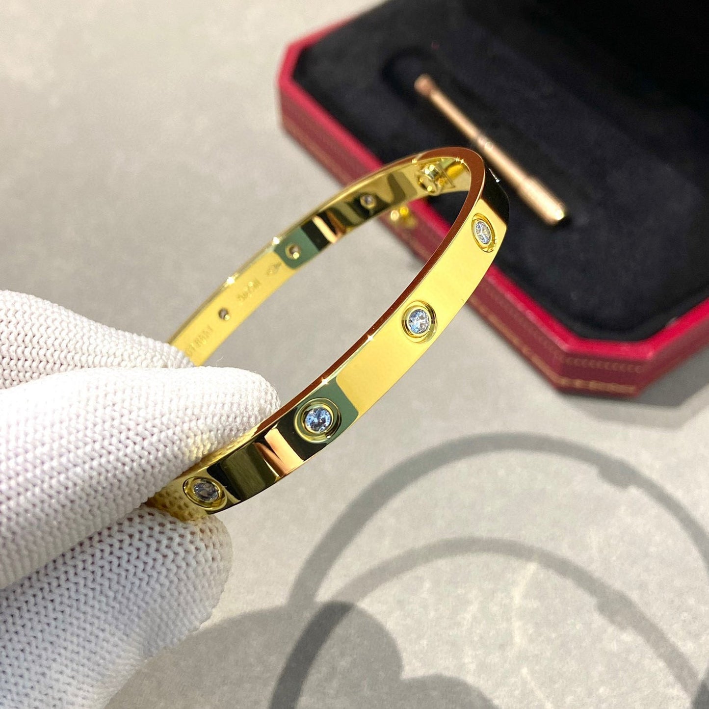 [Lumi Jewelry]LOVE BRACELET 6.1MM 10 DIAMONDS