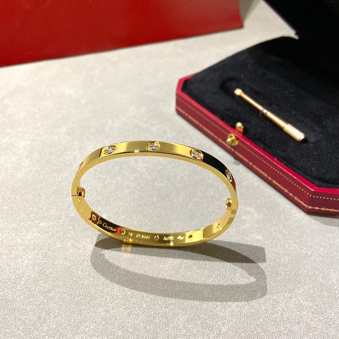 [Lumi Jewelry]LOVE BRACELET 6.1MM 10 DIAMONDS
