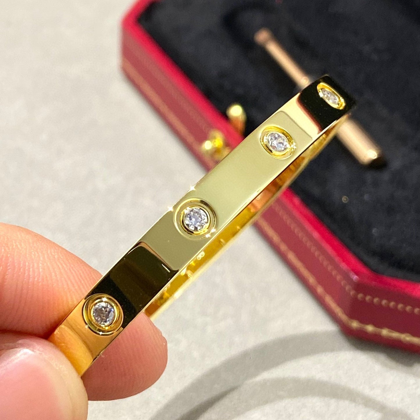 [Lumi Jewelry]LOVE BRACELET 6.1MM 10 DIAMONDS