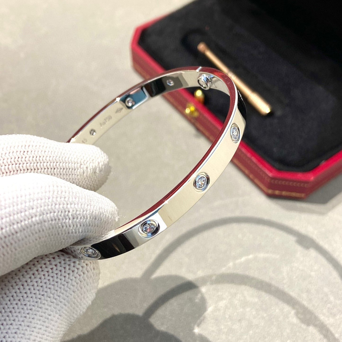 [Lumi Jewelry]LOVE BRACELET 6.1MM 10 DIAMONDS