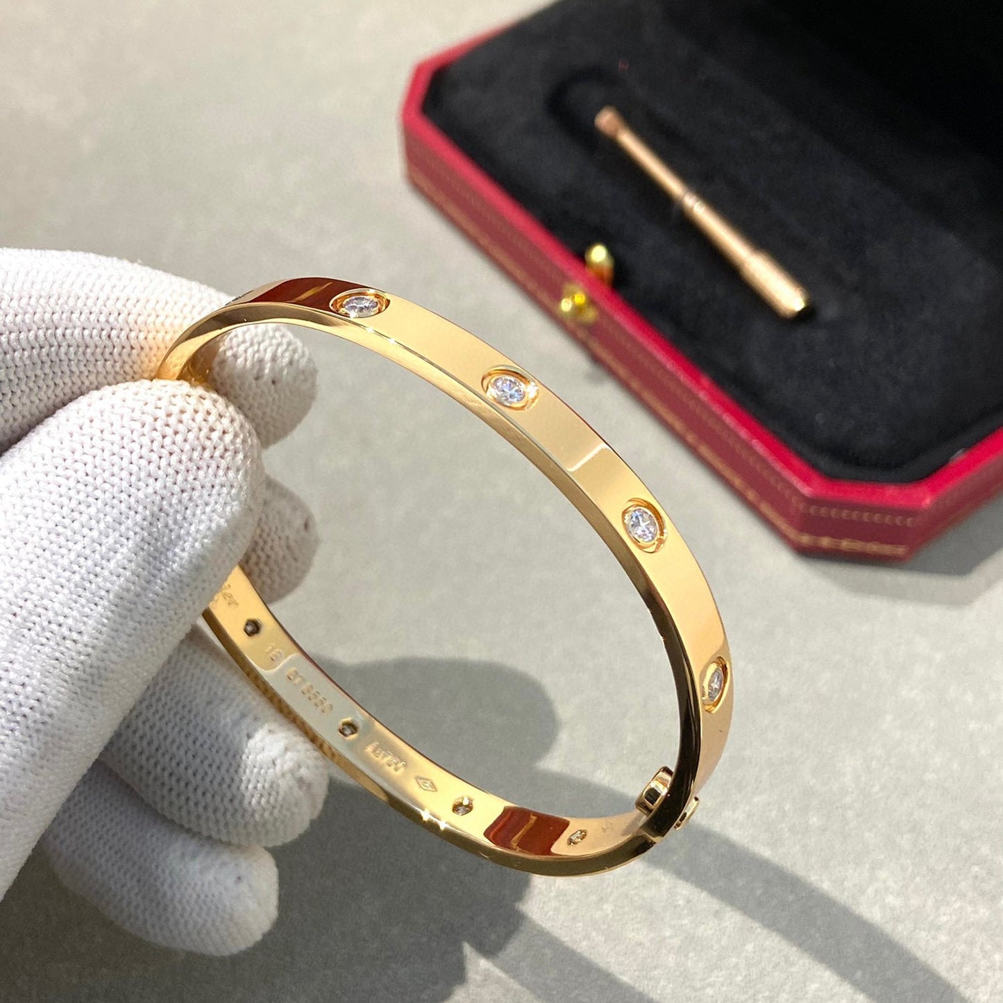 [Lumi Jewelry]LOVE BRACELET 6.1MM 10 DIAMONDS