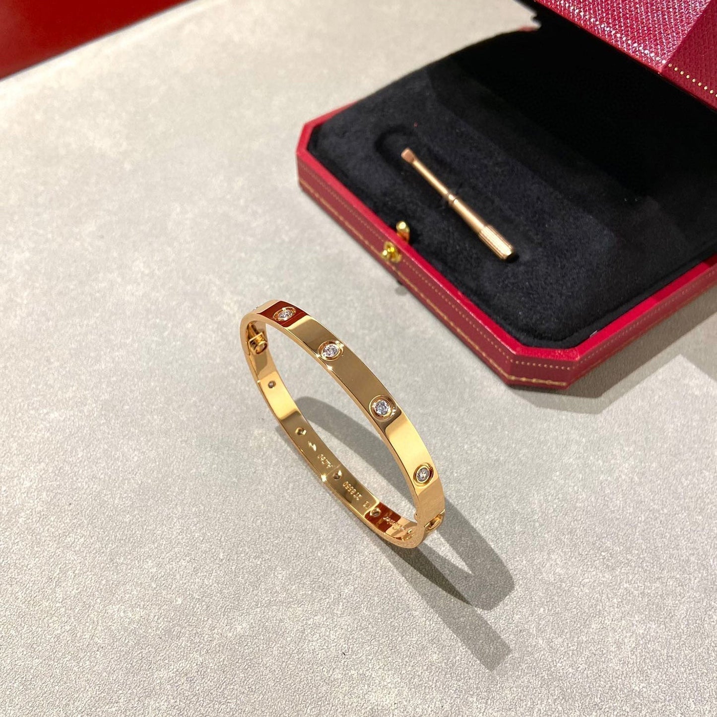 [Lumi Jewelry]LOVE BRACELET 6.1MM 10 DIAMONDS
