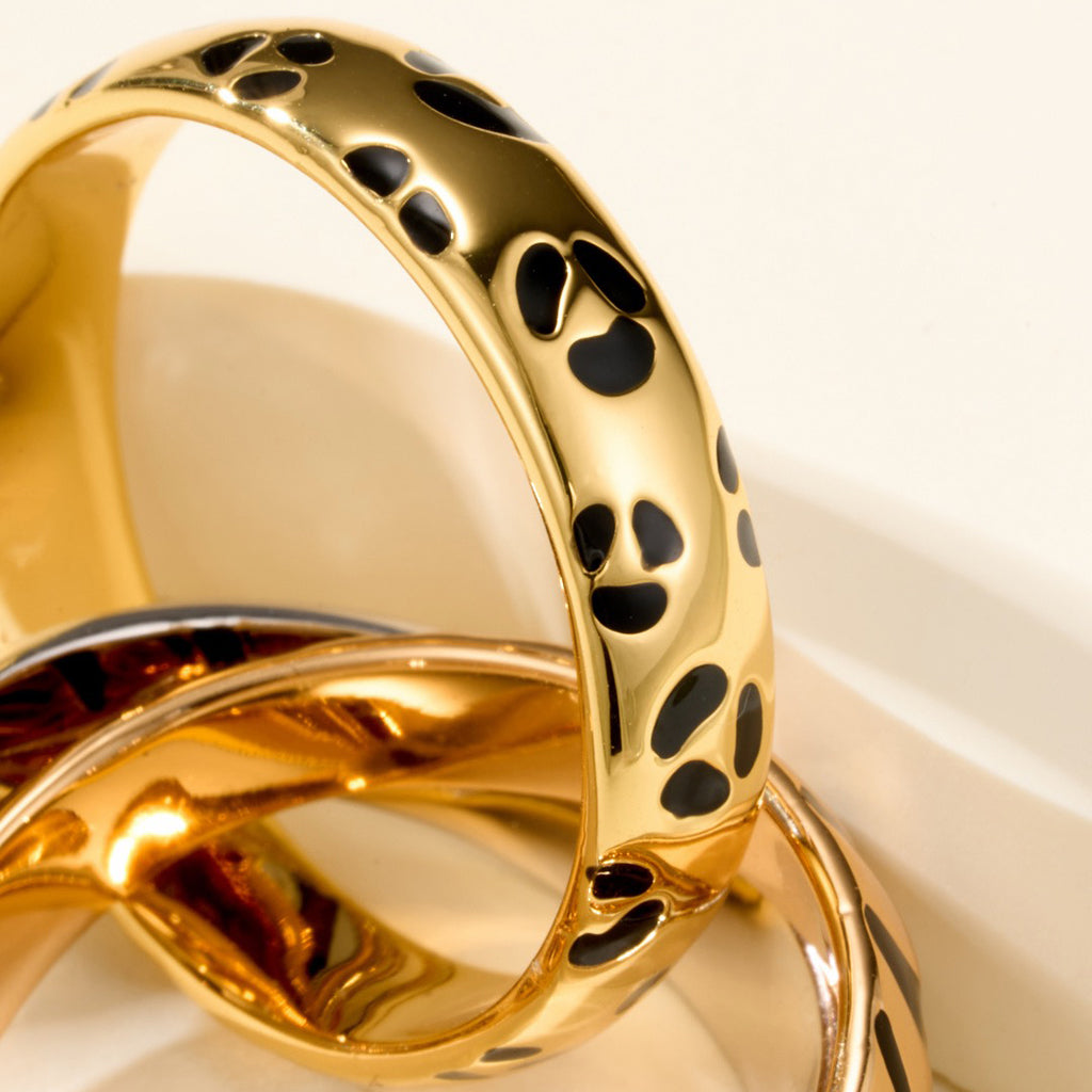[Lumi Jewelry]TRINITY  RING LEOPARD PRINT