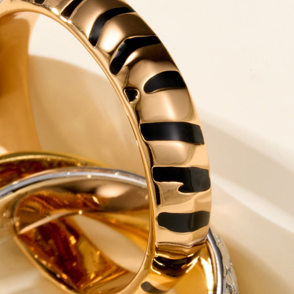 [Lumi Jewelry]TRINITY  RING LEOPARD PRINT