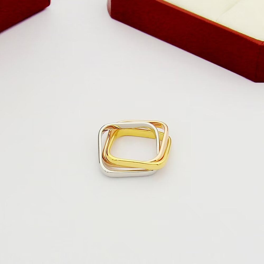 [Lumi Jewelry]TRINITY 3.5MM CUSHION RING COLLECTION