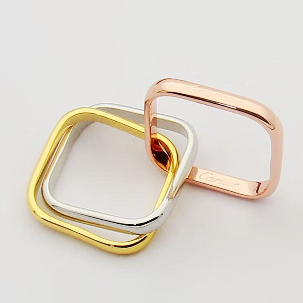 [Lumi Jewelry]TRINITY 3.5MM CUSHION RING COLLECTION