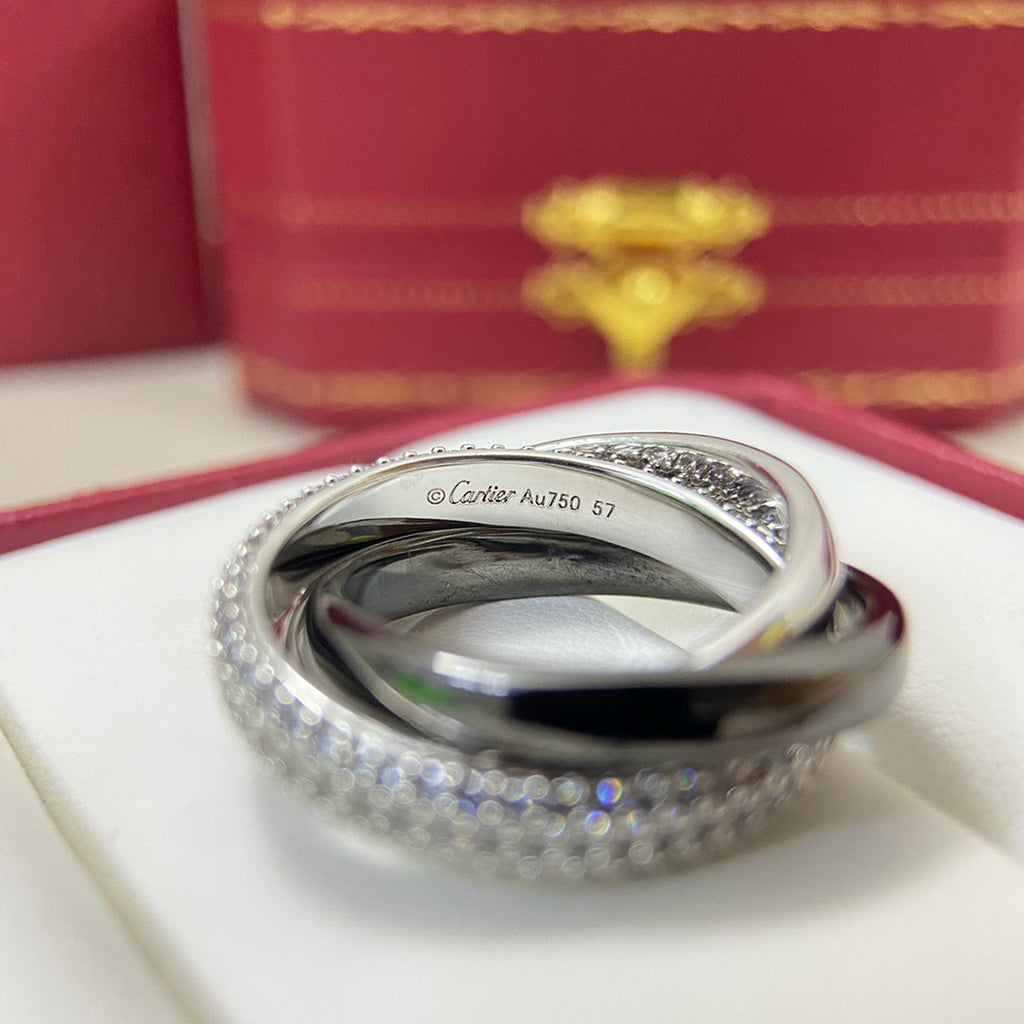 [Lumi Jewelry]TRINITY 3.2MM RING BLACK CERAMIC