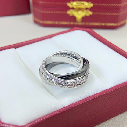 [Lumi Jewelry]TRINITY 3.2MM RING BLACK CERAMIC
