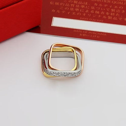 [Lumi Jewelry]TRINITY 3.5MM CUSHION RING COLLECTION