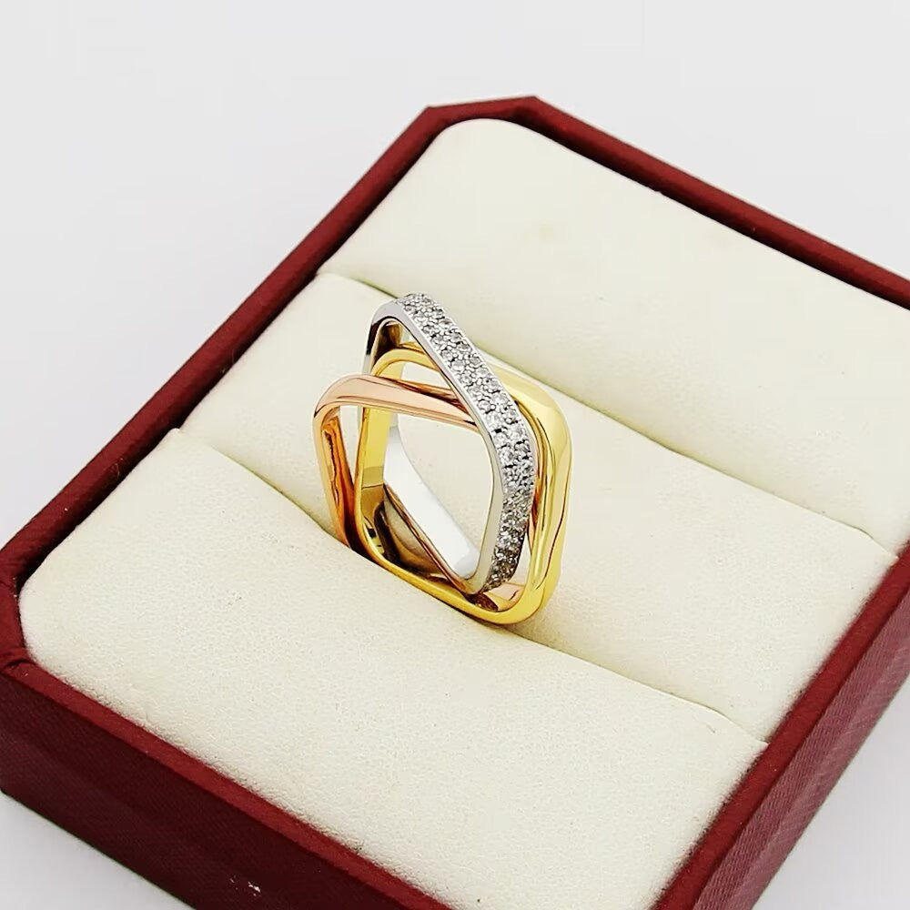 [Lumi Jewelry]TRINITY 3.5MM CUSHION RING COLLECTION