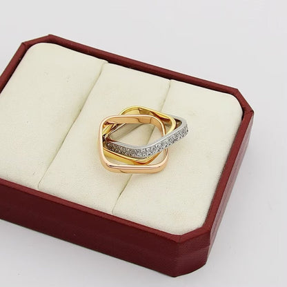 [Lumi Jewelry]TRINITY 3.5MM CUSHION RING COLLECTION