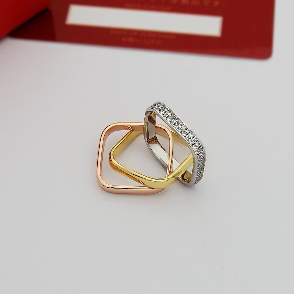 [Lumi Jewelry]TRINITY 3.5MM CUSHION RING COLLECTION
