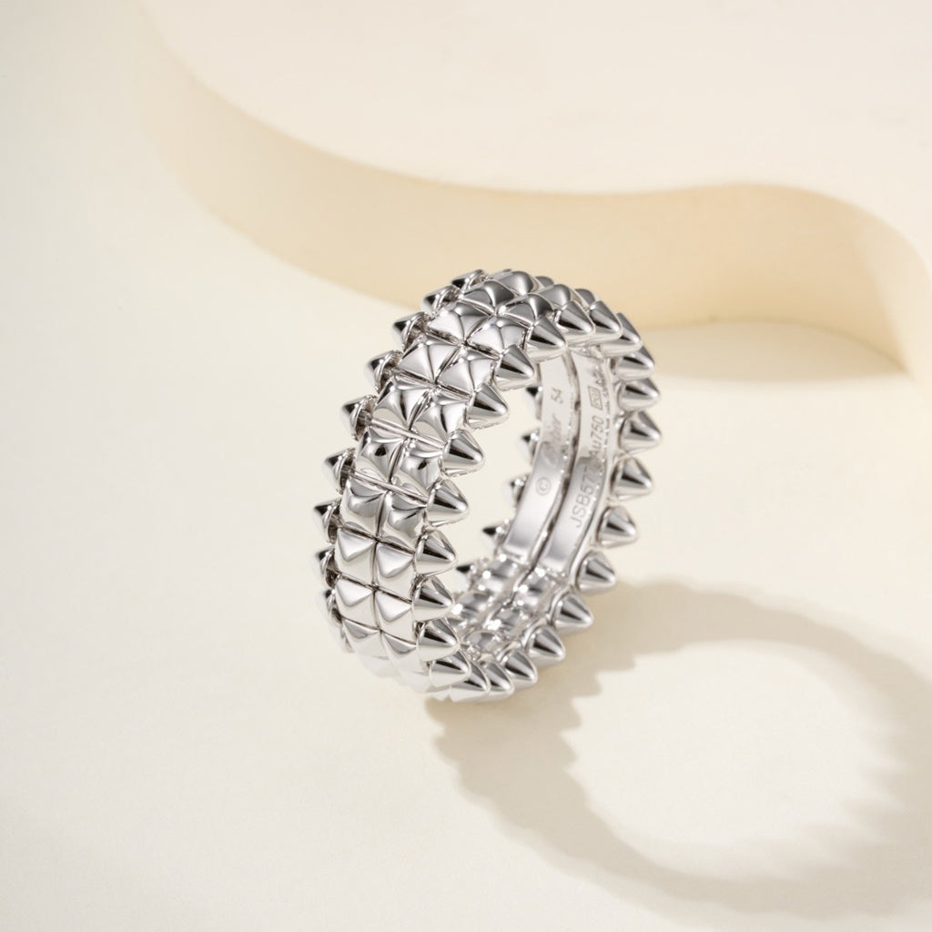 [Lumi Jewelry]CLASH 9.2MM DOUBLE ROW RING