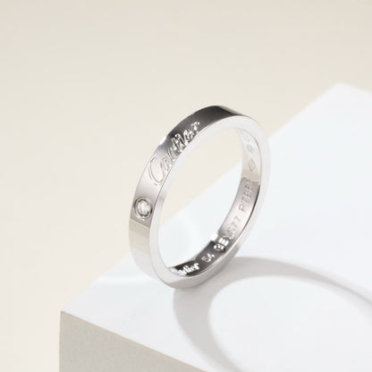 [Lumi Jewelry]LOVE RING 4MM 1 DIAMOND