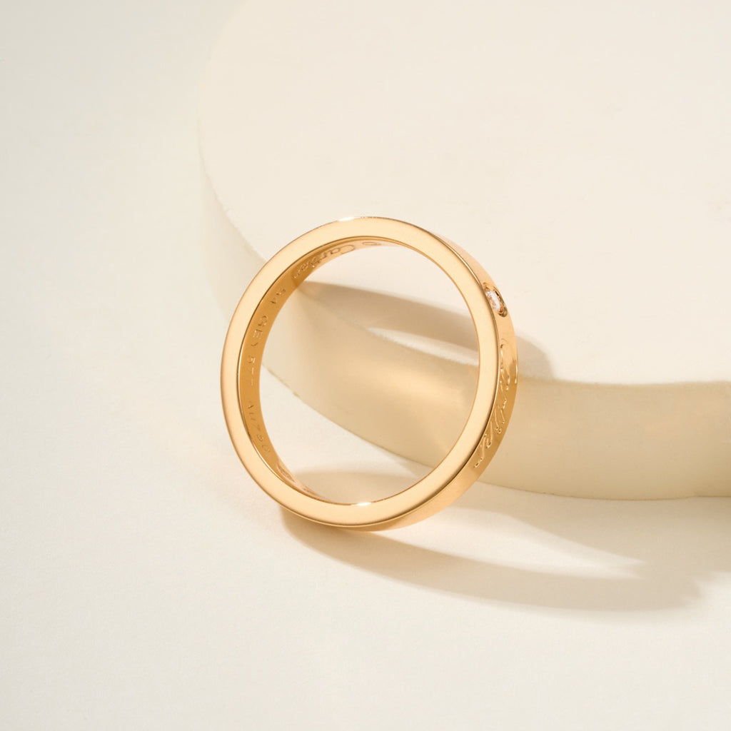 [Lumi Jewelry]LOVE RING 4MM 1 DIAMOND