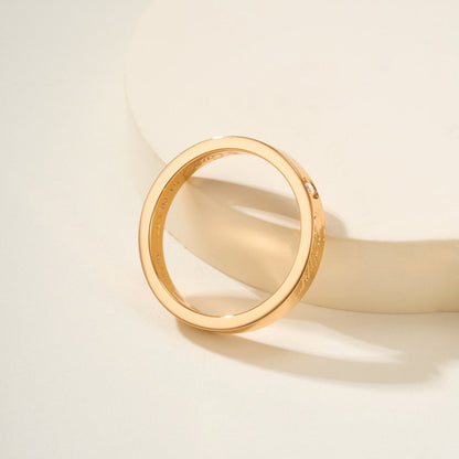 [Lumi Jewelry]LOVE RING 4MM 1 DIAMOND