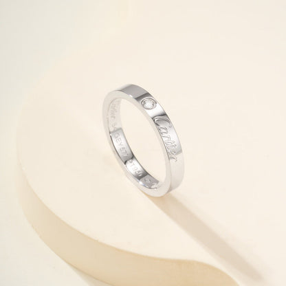 [Lumi Jewelry]LOVE RING 4MM 1 DIAMOND