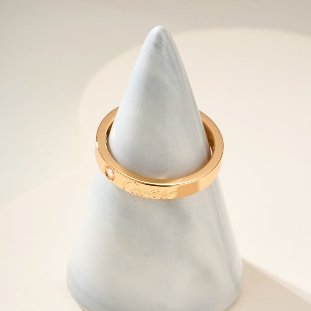[Lumi Jewelry]LOVE RING 4MM 1 DIAMOND