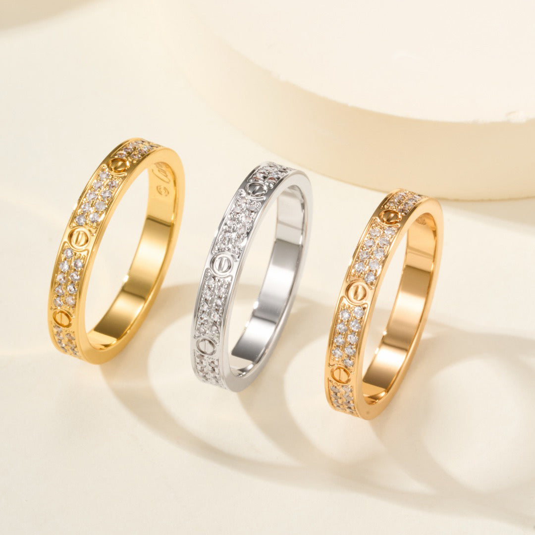 [Lumi Jewelry]LOVE RING 2.65MM DIAMOND