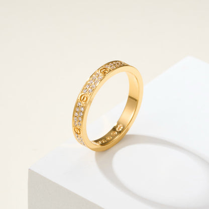 [Lumi Jewelry]LOVE RING 2.65MM DIAMOND