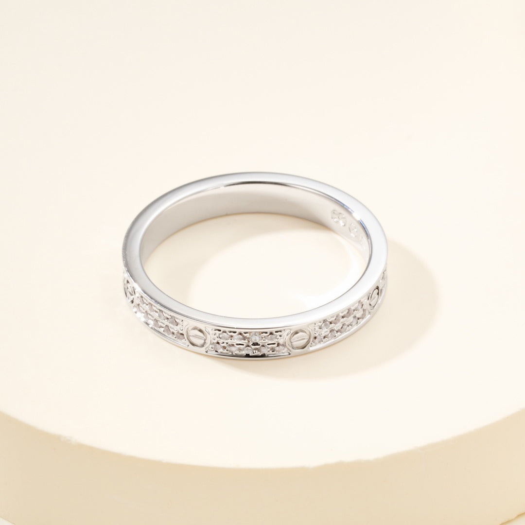 [Lumi Jewelry]LOVE RING 2.65MM DIAMOND