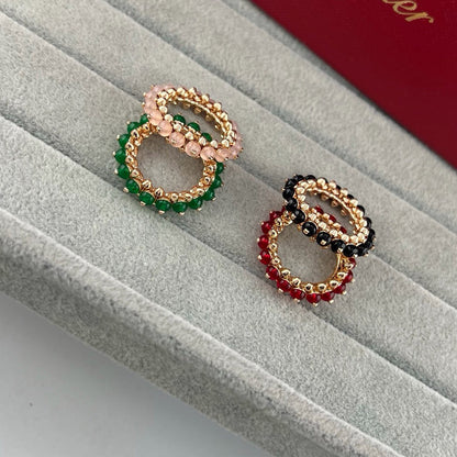 [Lumi Jewelry]CLASH 7.9MM AGATE CHALCEDONY RING