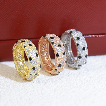 [Lumi Jewelry]PANTHERE SPOTTED FULL DIAMOND RING